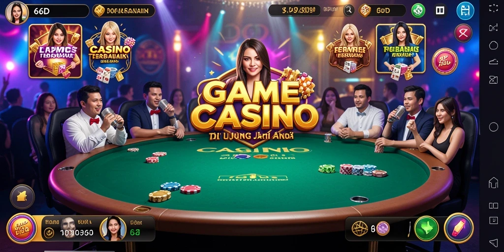 Screenshot gameplay Live Casino yang seru dan interaktif.