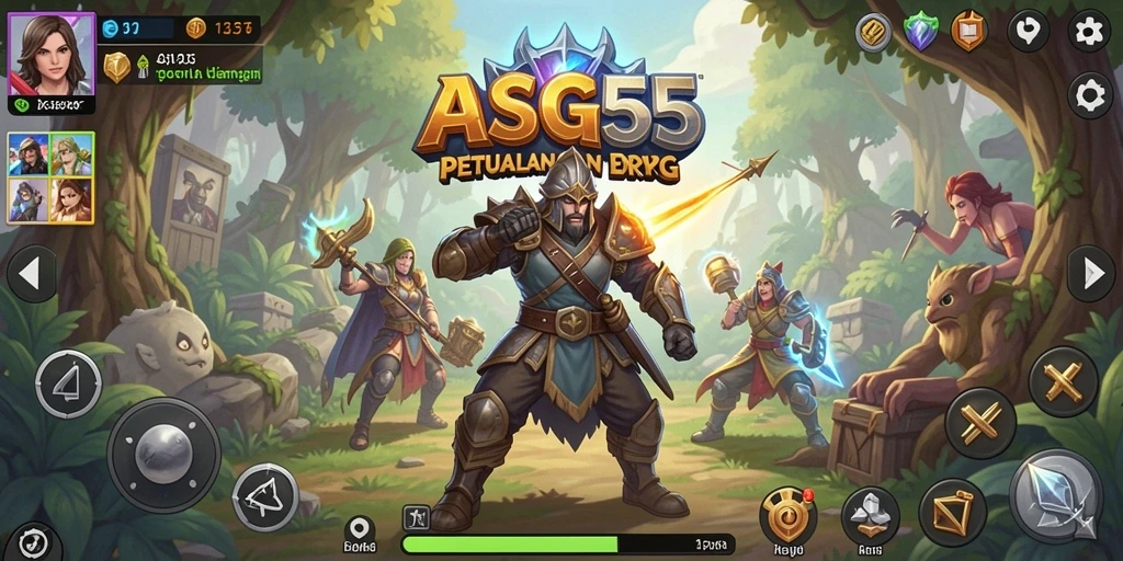 Tampilan gameplay ASG55 yang penuh aksi dan strategi.