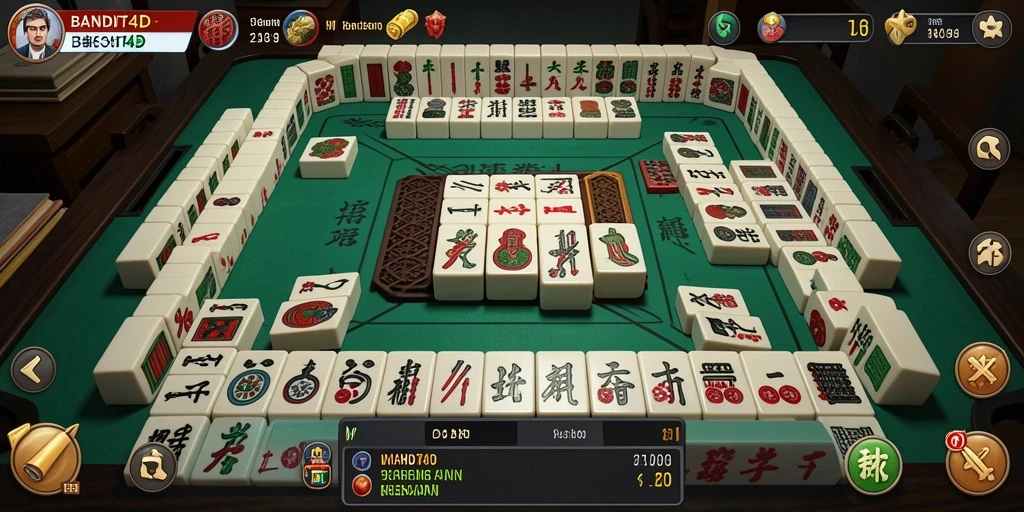 Gameplay BANDIT4D yang menarik dalam permainan Mahjong.