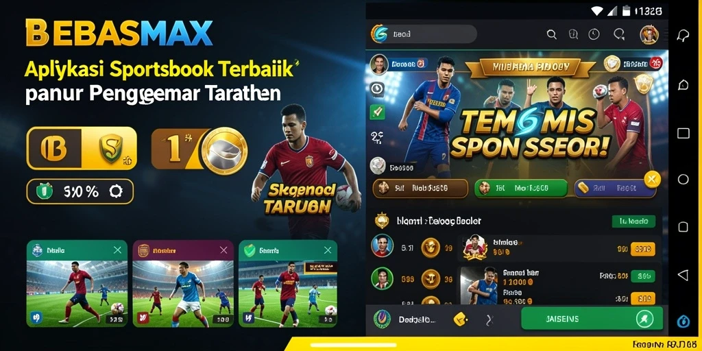 Tampilan interface BEBASMAX yang menarik saat bermain taruhan olahraga.