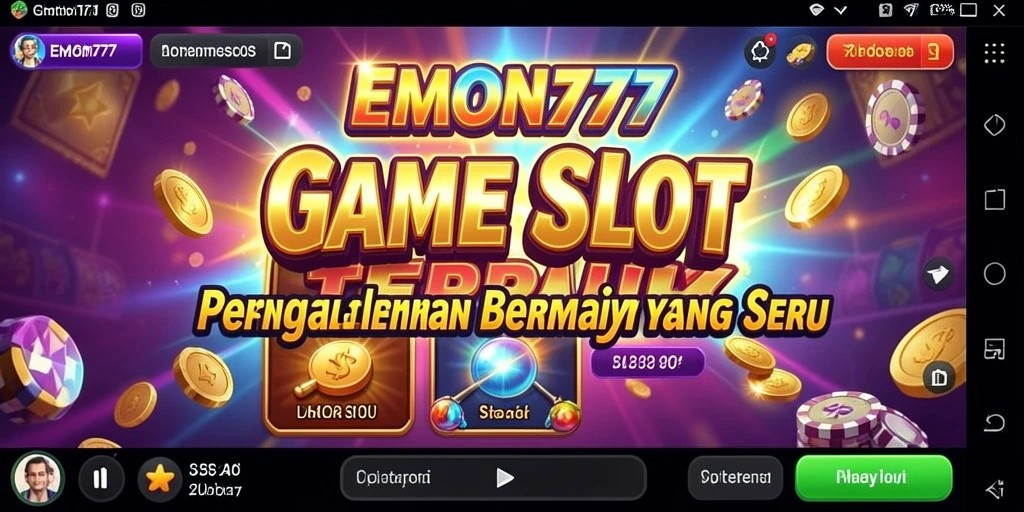 Tampilan gameplay seru slot EMON777 yang memikat.