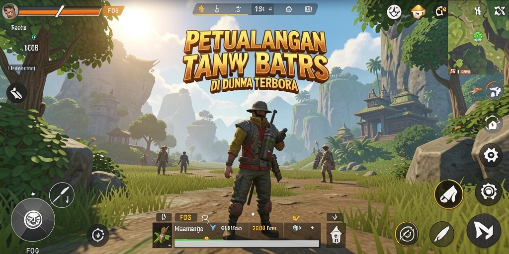 Tampilan gameplay F08 yang memukau di dunia terbuka.