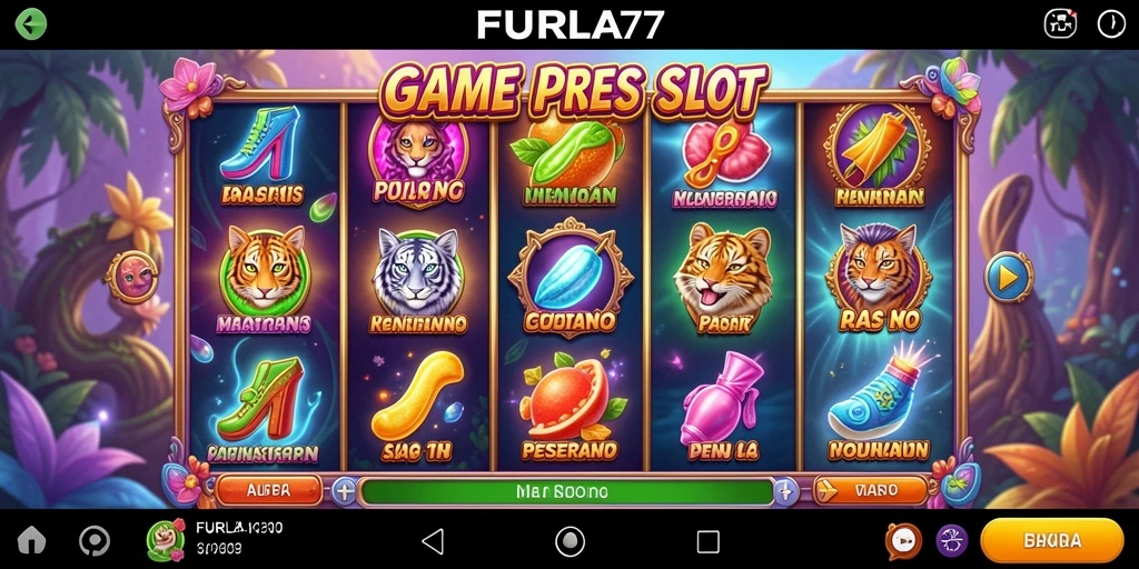 Tangkapan layar FURLA77 menampilkan gameplay Slot yang menarik dan penuh warna.
