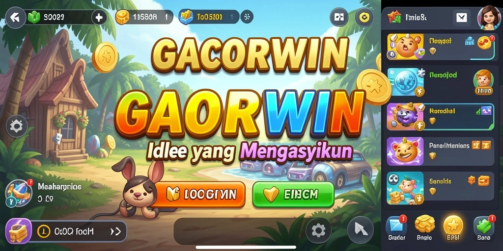Tangkapan layar GACORWIN menampilkan gameplay Idle yang menarik.