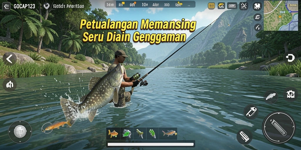 Tangkapan besar dan gameplay memancing seru di GOCAP123.