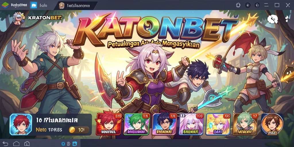 Screenshot gameplay KRATONBET menampilkan karakter anime yang beraksi.