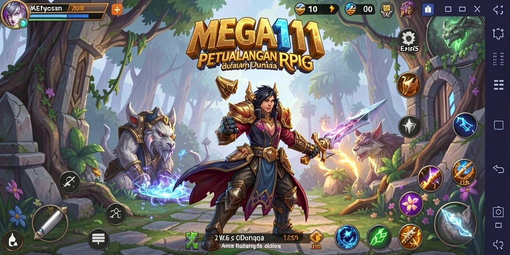 Gameplay mendebarkan dengan pertarungan epik dan dunia yang luas.