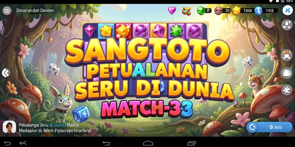 Gameplay seru SANGTOTO dengan grafis warna-warni.