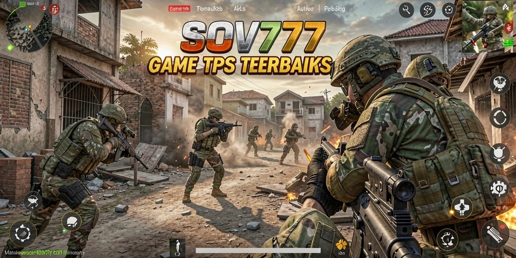 Tangkapan layar gameplay SOV777 dengan aksi menegangkan di medan perang.