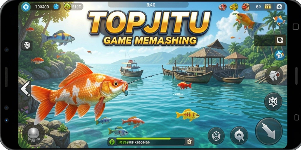 Gameplay seru dalam TOPJITU dengan grafis memancing yang menawan.